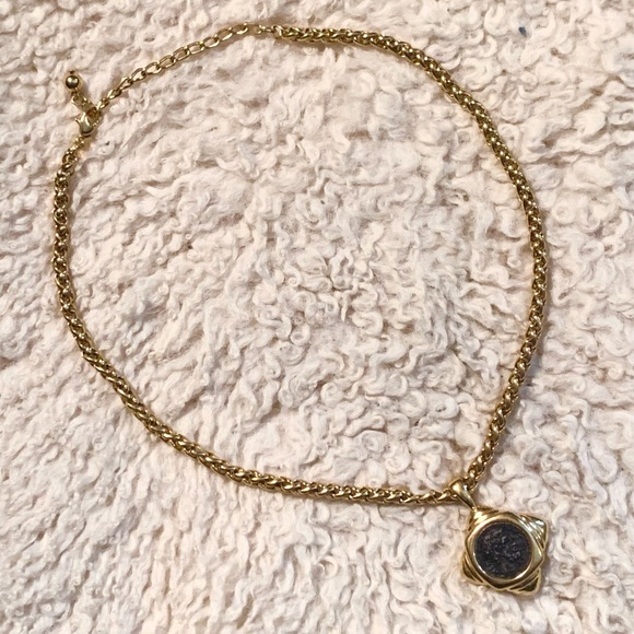 Chunky Vintage Roman Coin Necklace - Picture 2 of 2